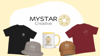 MYSTAR様　ロゴデザイン・グッズ制作