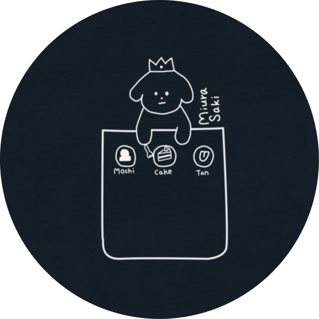 三浦小季さん描き下ろしイラストを胸元にデザインしたTシャツのイラスト部分を拡大した画像